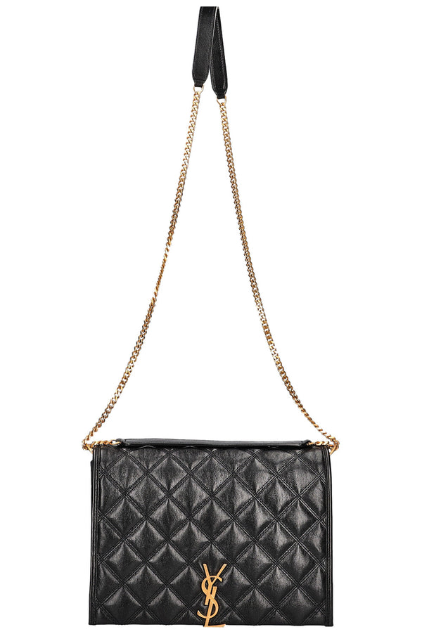 SAINT LAURENT Becky Shoulder Bag Quilted Black