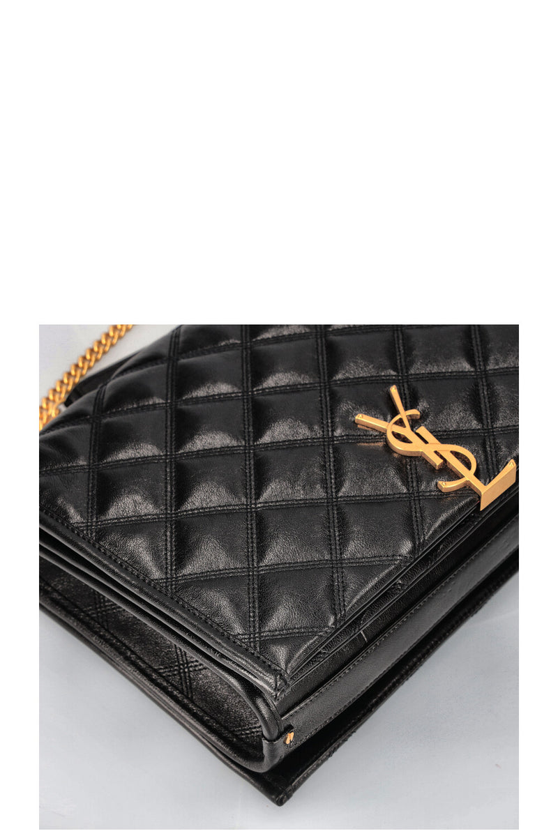 SAINT LAURENT Becky Shoulder Bag Quilted Black