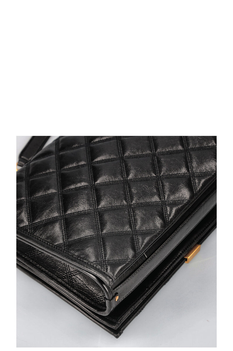 SAINT LAURENT Becky Shoulder Bag Quilted Black