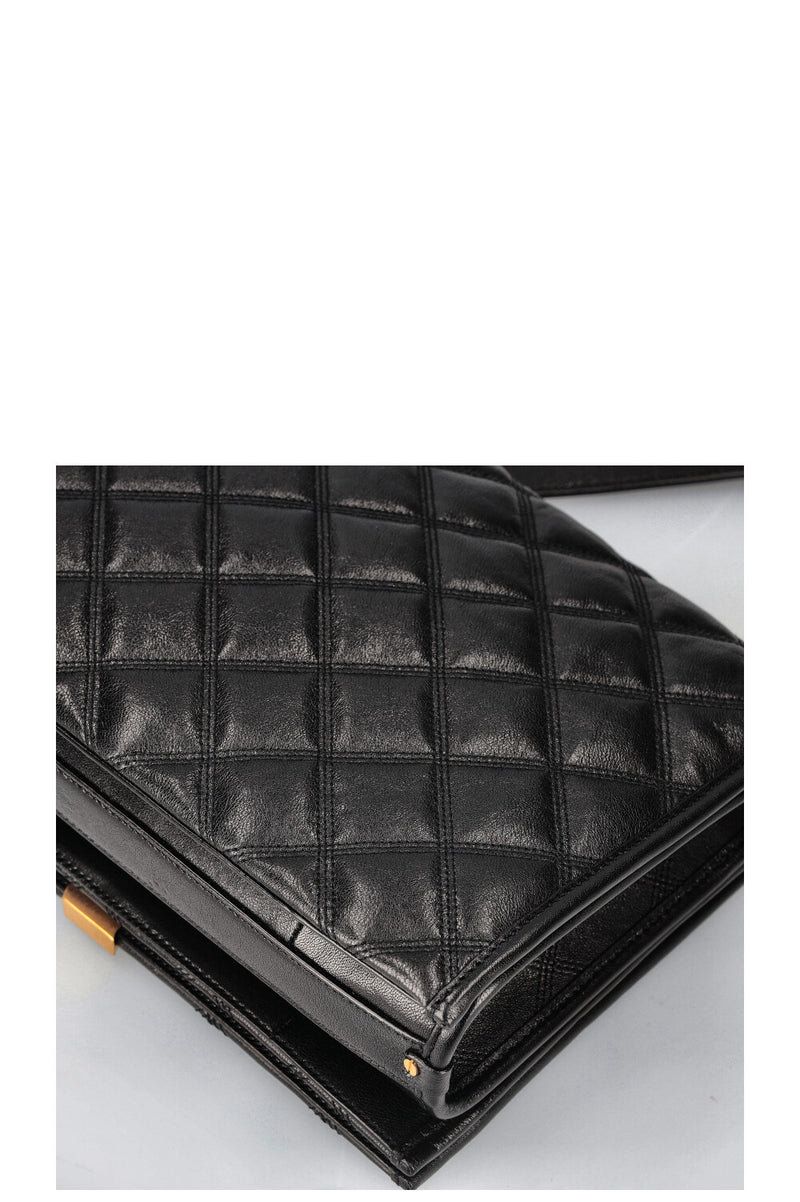 SAINT LAURENT Becky Shoulder Bag Quilted Black