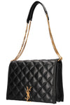 SAINT LAURENT Becky Shoulder Bag Quilted Black