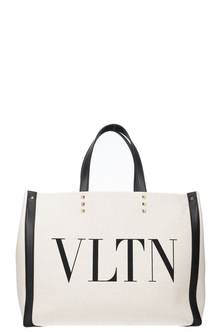 VALENTINO Grande Plage VLTN Tote Canvas Black