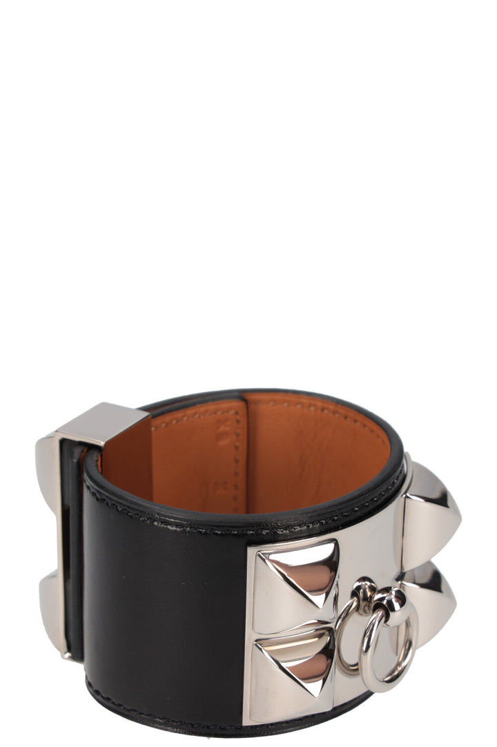 HERMÈS Collier De Chien Bracelet Black