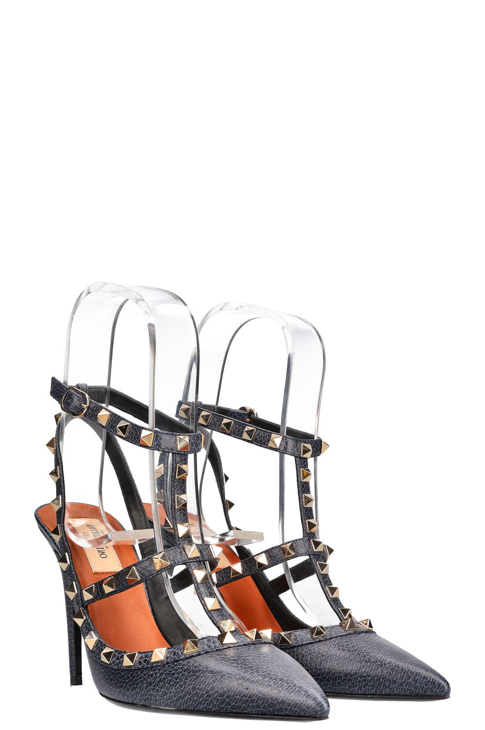 VALENTINO Rockstud Heels Dark Blue