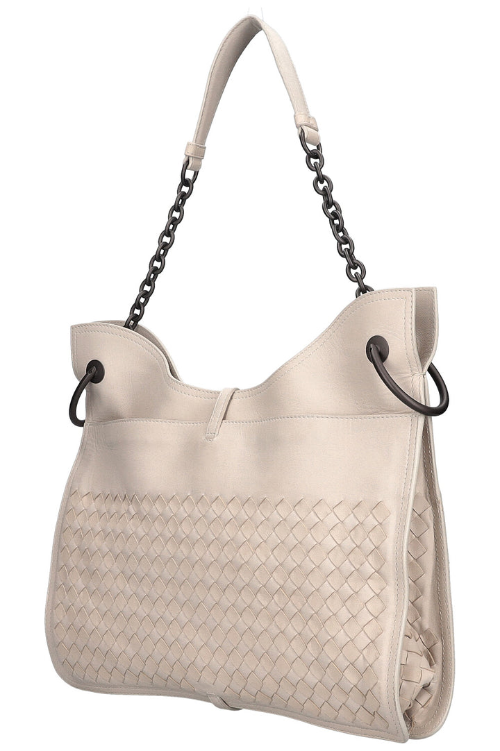 BOTTEGA VENETA Beverly Bag Intrecciato Ivory