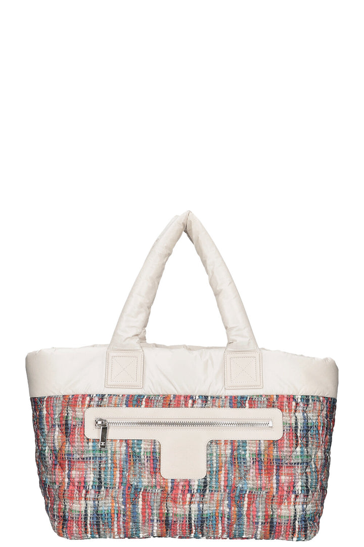 CHANEL Cocoon Tote Quilted Printed Nylon