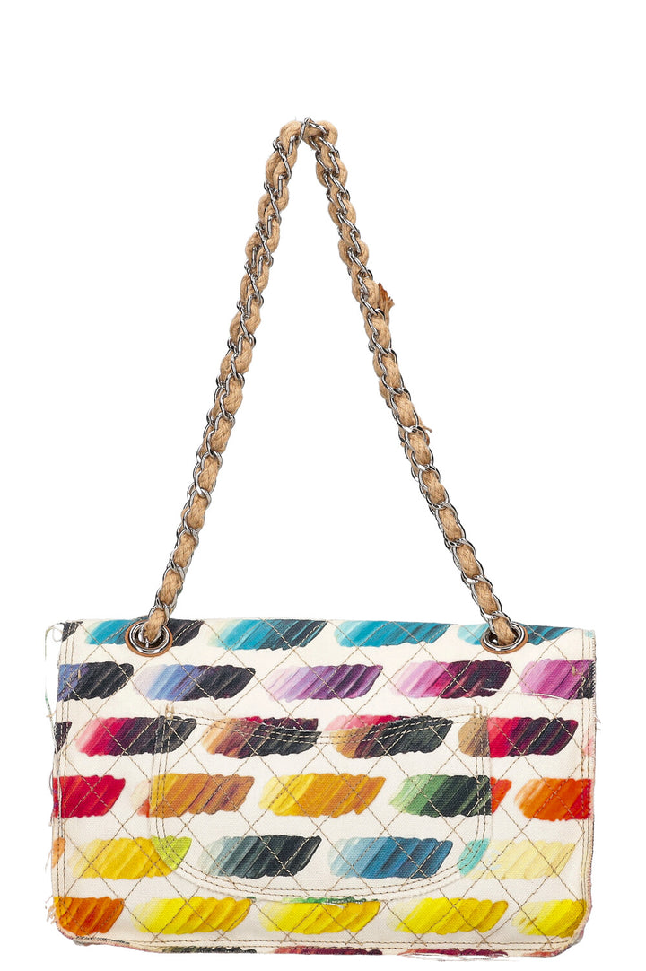 CHANEL Colorama Flap Bag Quilted Watercolor Canvas