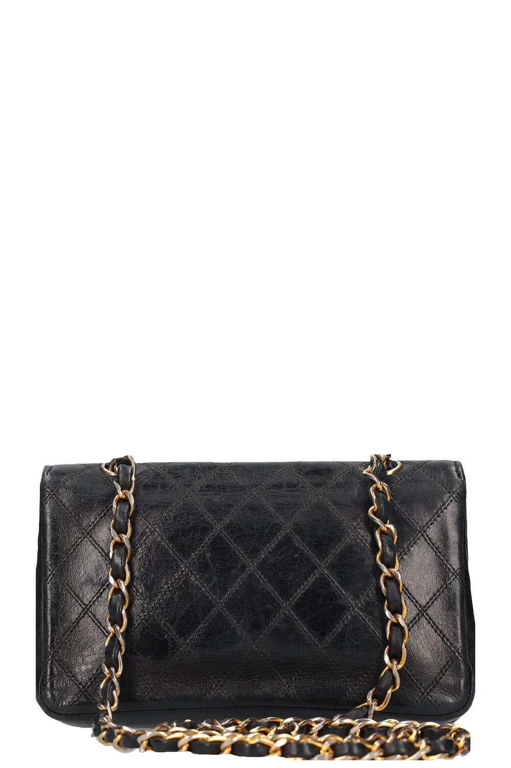 CHANEL Vintage CC Crossbody Bag Midnight Blue