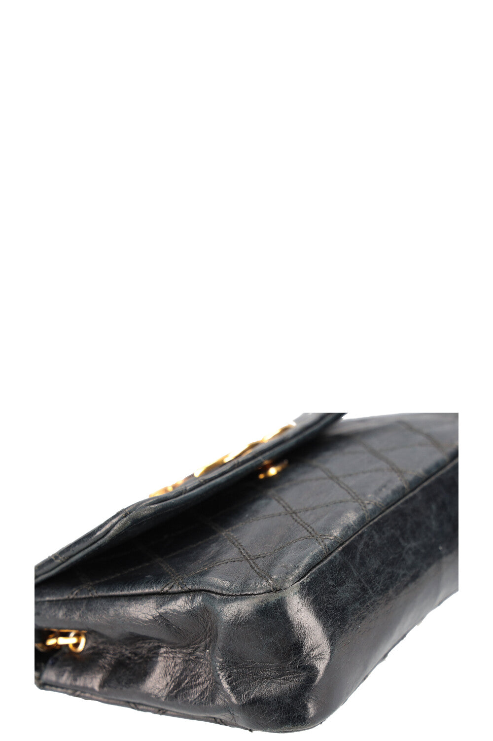 CHANEL Vintage CC Crossbody Bag Midnight Blue