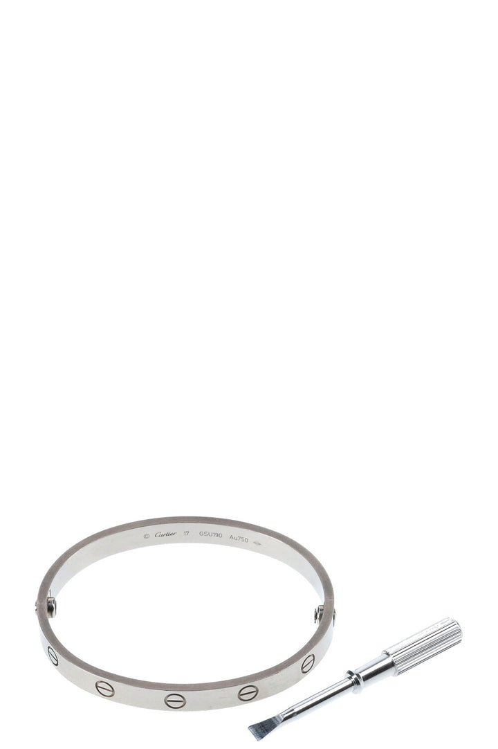 CARTIER Love Bracelet White Gold