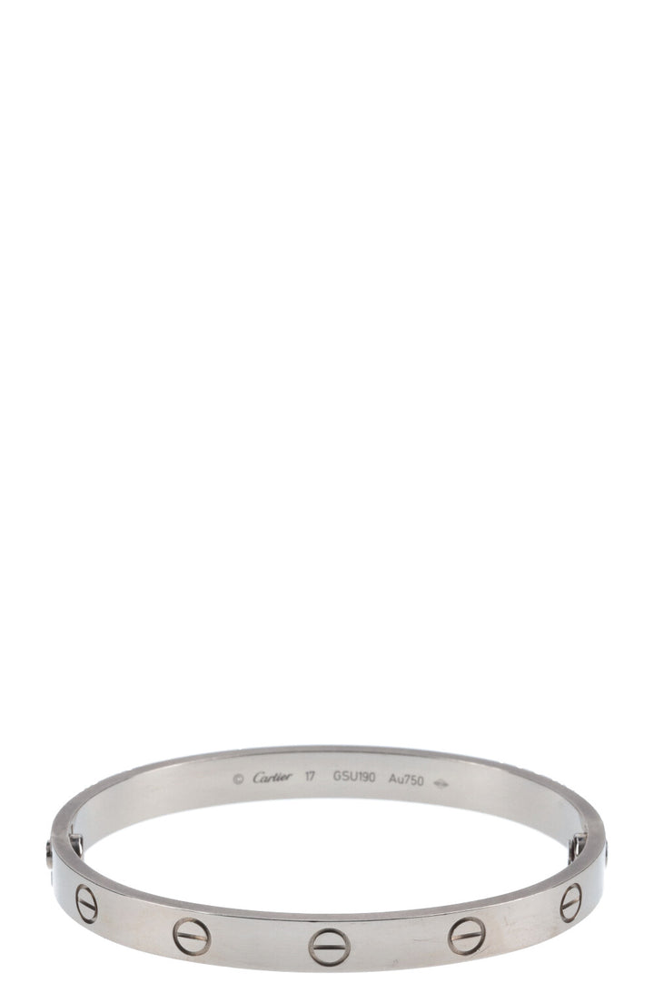 CARTIER Love Bracelet White Gold