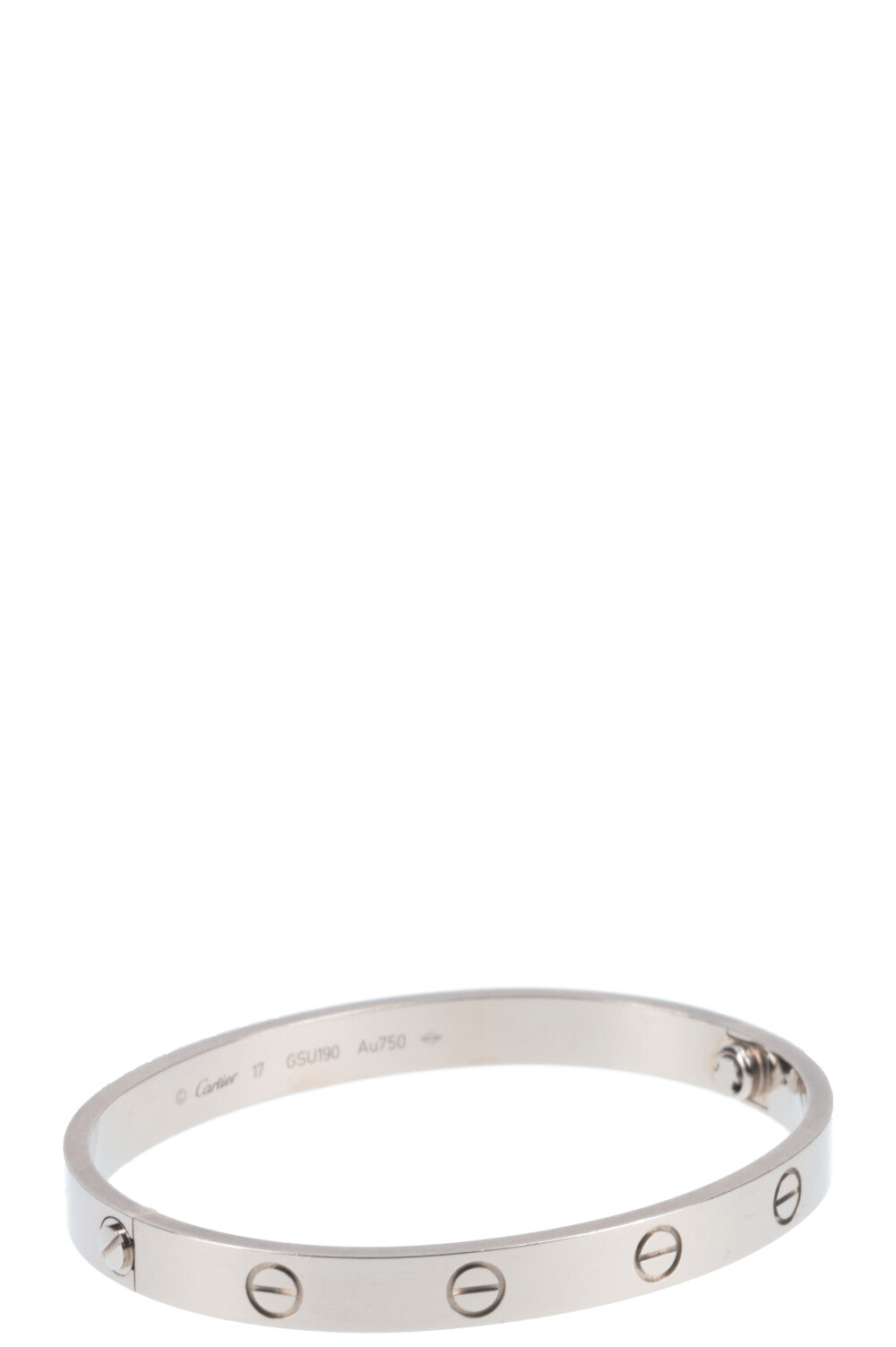 CARTIER Love Bracelet White Gold