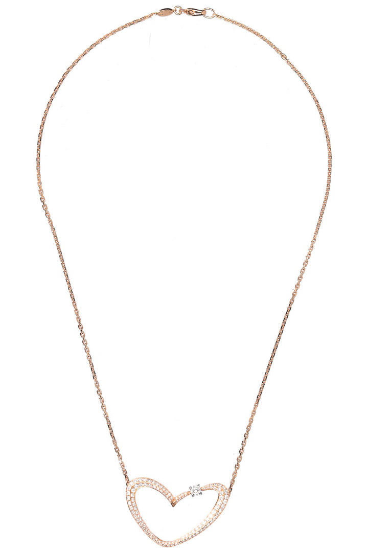 GÜBELIN Heart Necklace Rose Gold