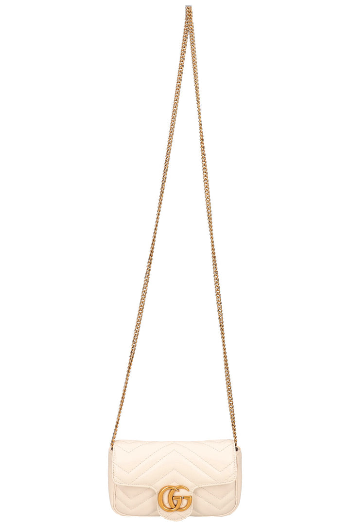 GUCCI Super Mini Sac Marmont Blanc