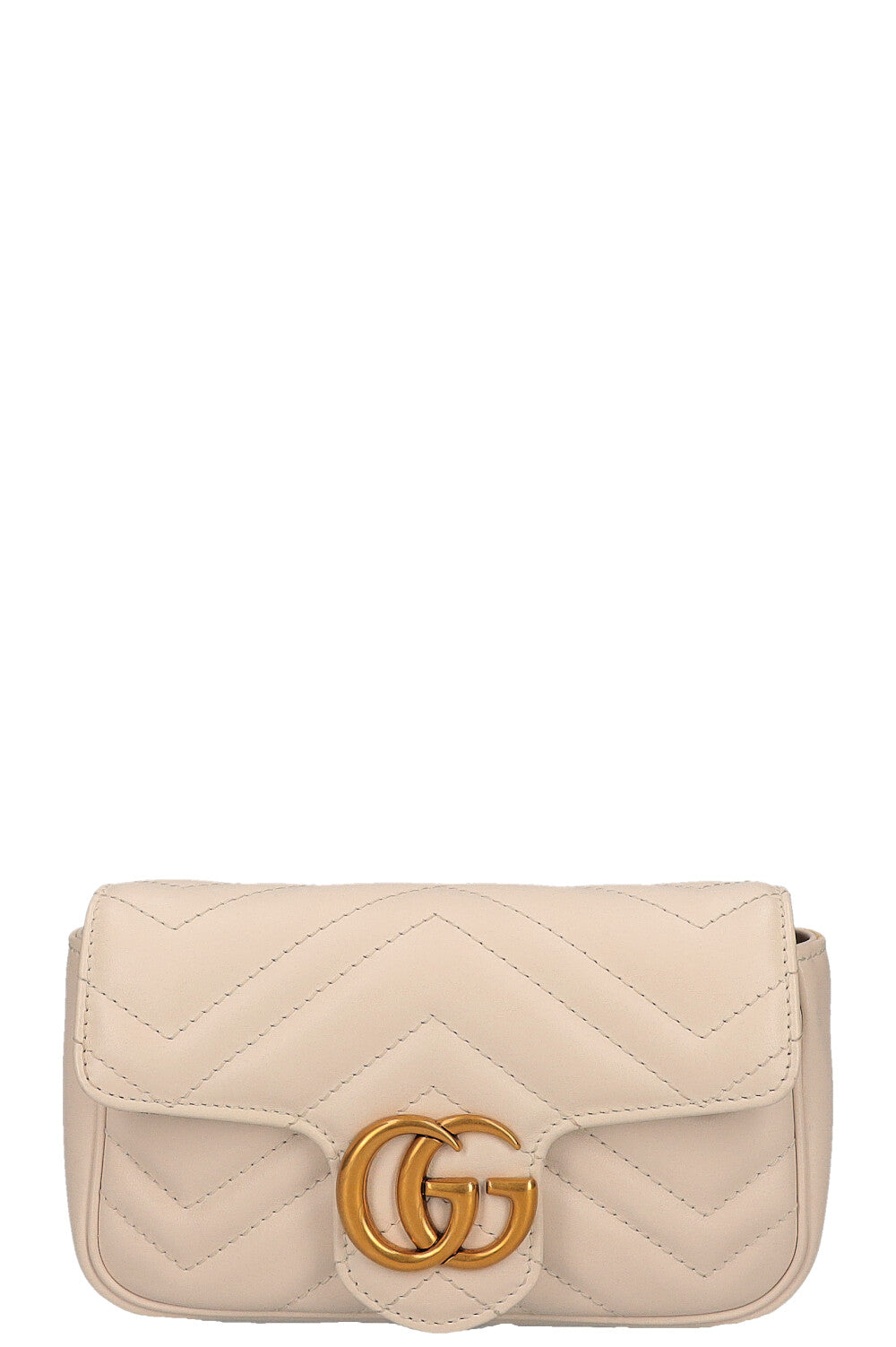 GUCCI Super Mini Marmont Bag White