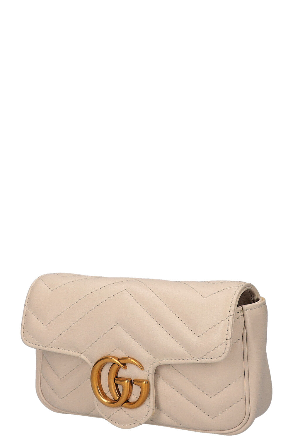 GUCCI Super Mini Marmont Bag White