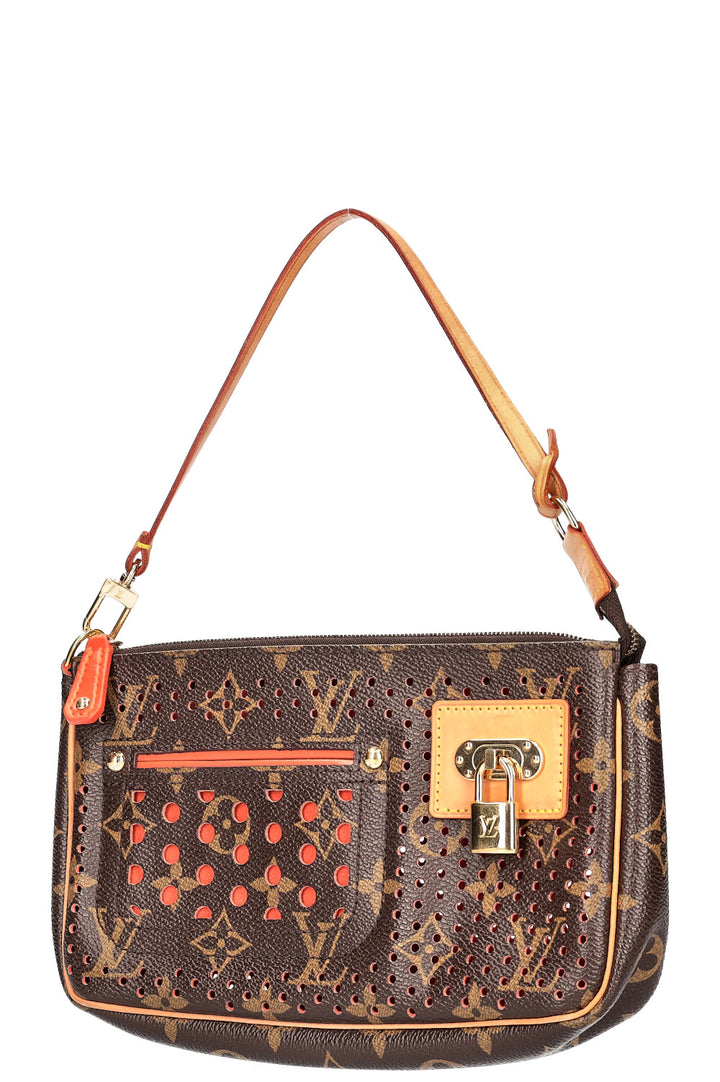 LOUIS VUITTON Pochette Accessories Perforated Canvas MNG