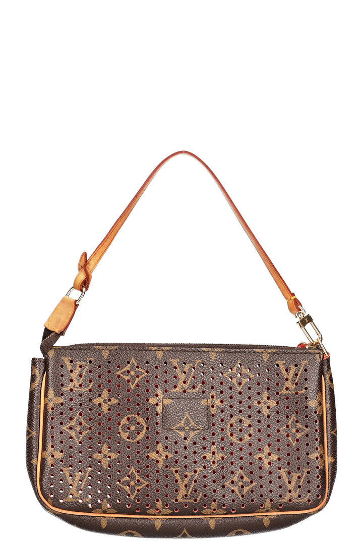 LOUIS VUITTON Pochette Accessories Perforated Canvas MNG