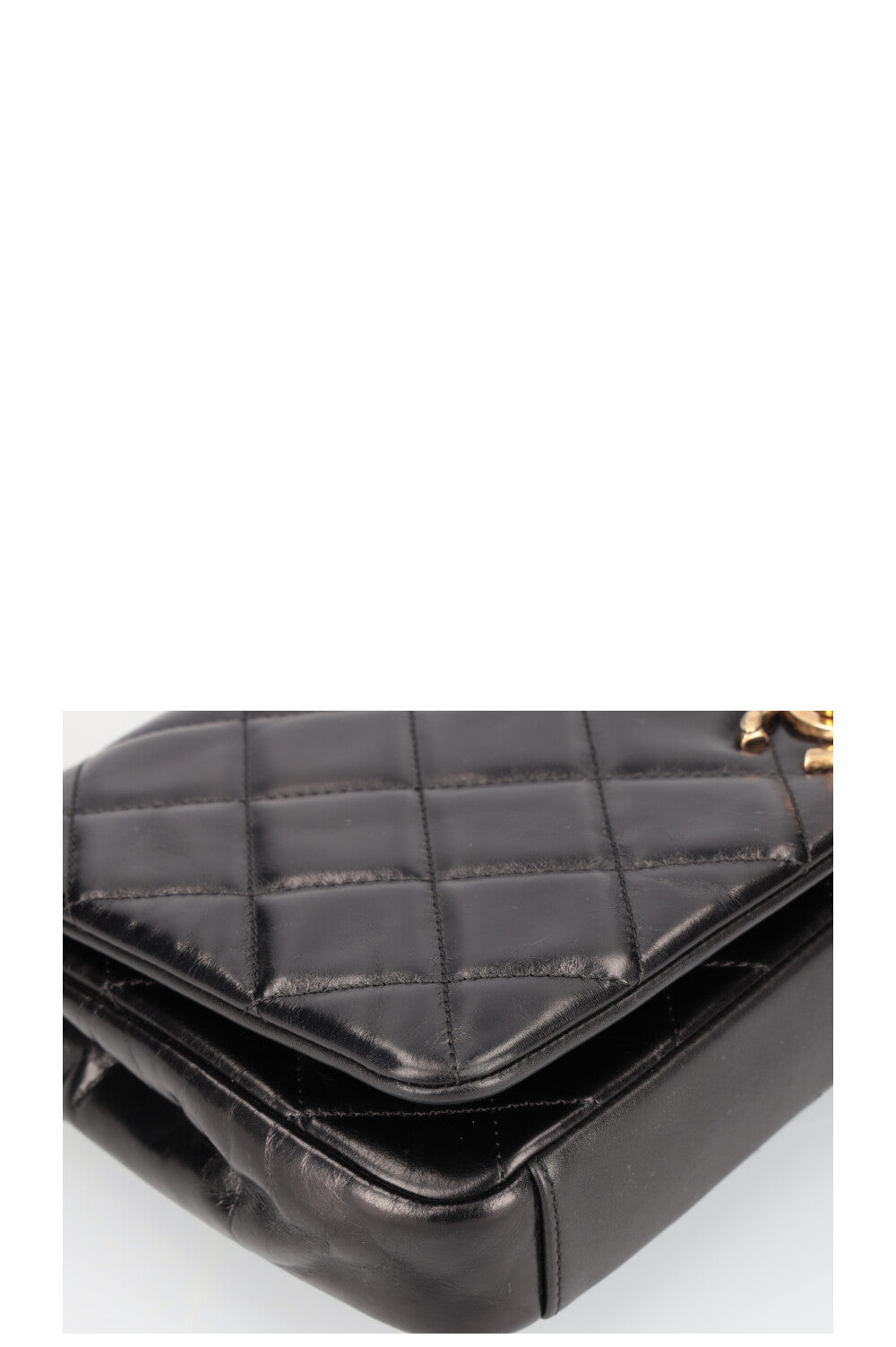 CHANEL Single Flap Diamond Quilted Black