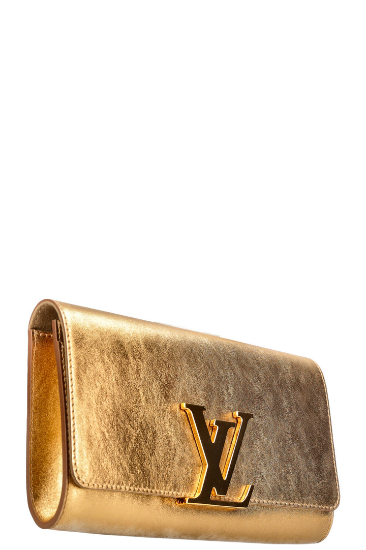 LOUIS VUITTON Louise Clutch Gold