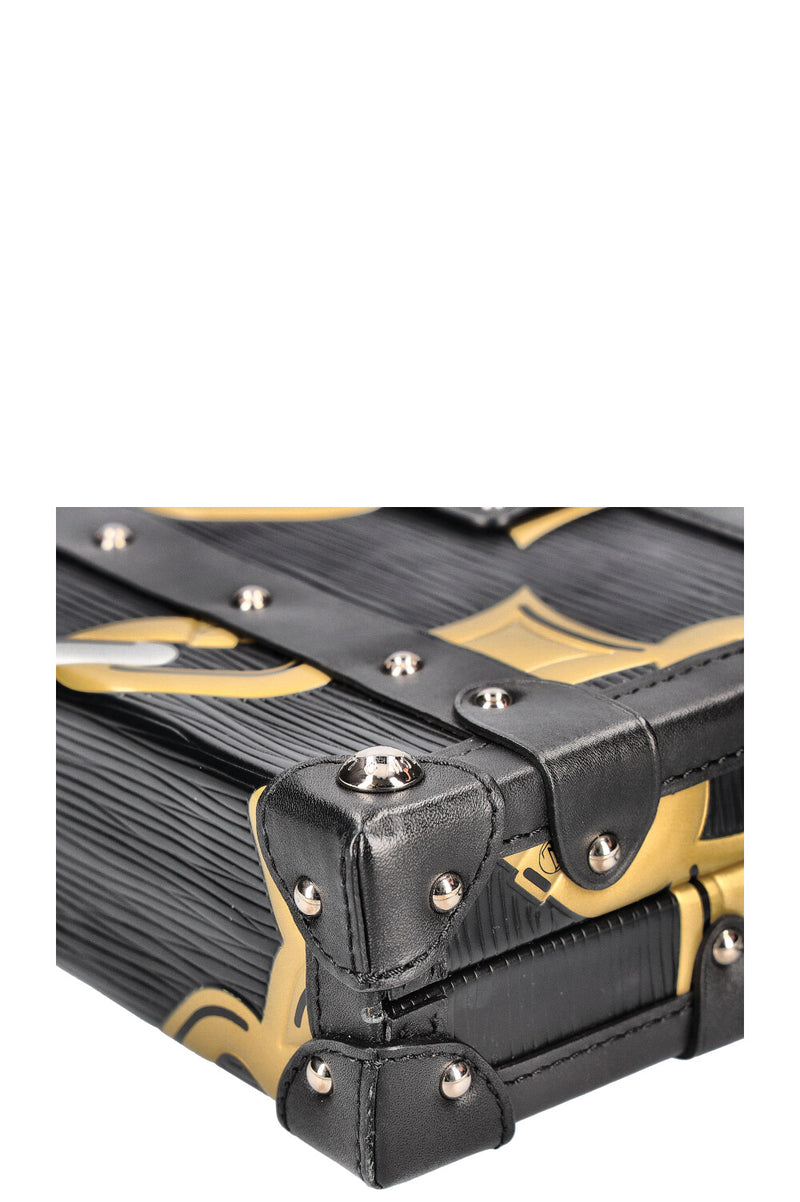 LOUIS VUITTON Petite Malle Trunk Epi Black