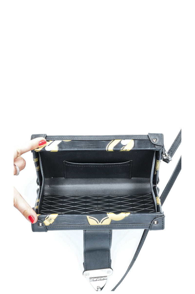 LOUIS VUITTON Petite Malle Trunk Epi Black