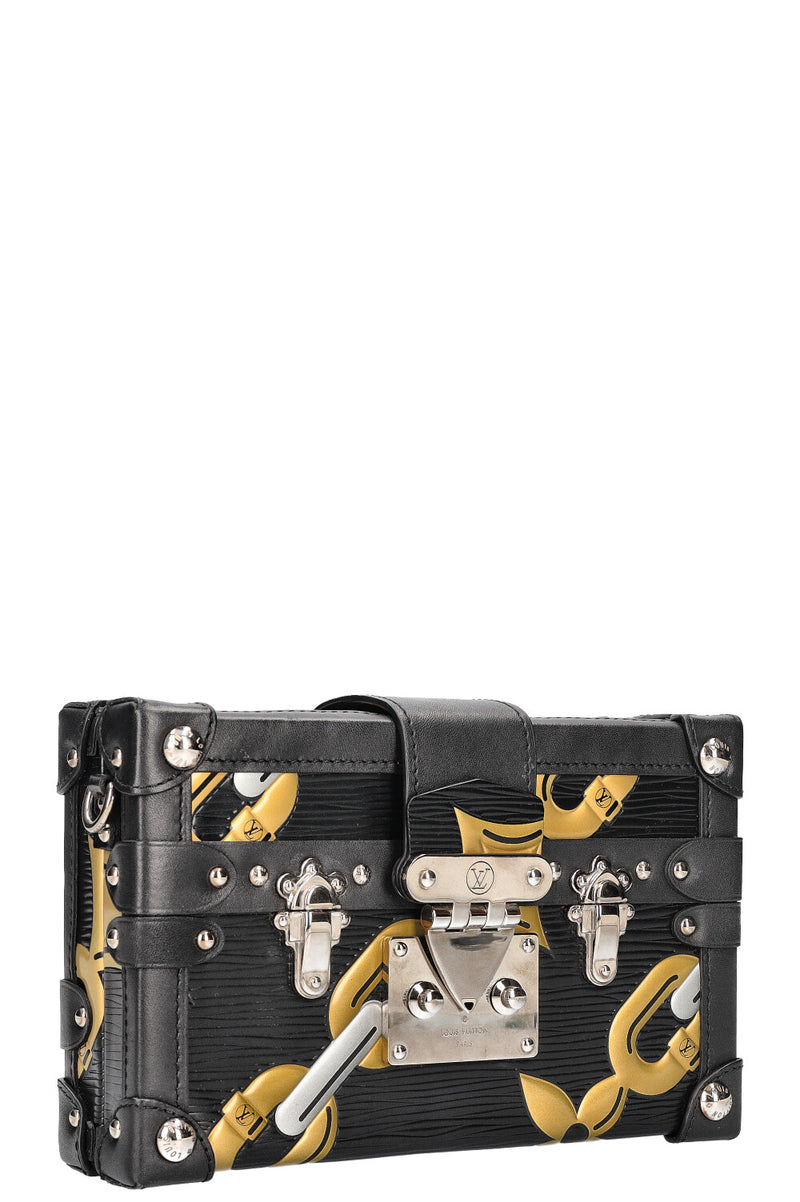 LOUIS VUITTON Petite Malle Trunk Epi Black