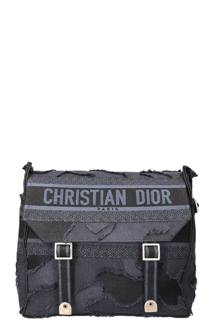 CHRISTIAN DIOR Diorcamp Messenger Camouflage Canvas Navy & Black