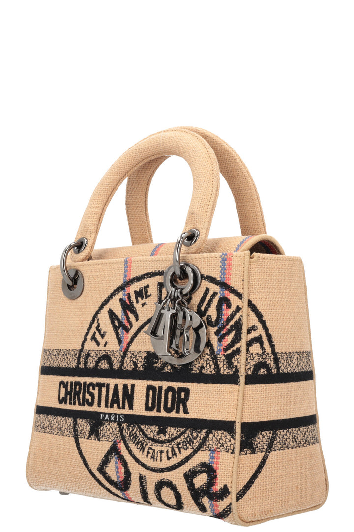 CHRISTIAN DIOR Lady D-Lite Medium Crossbody Bag Jutecanvas