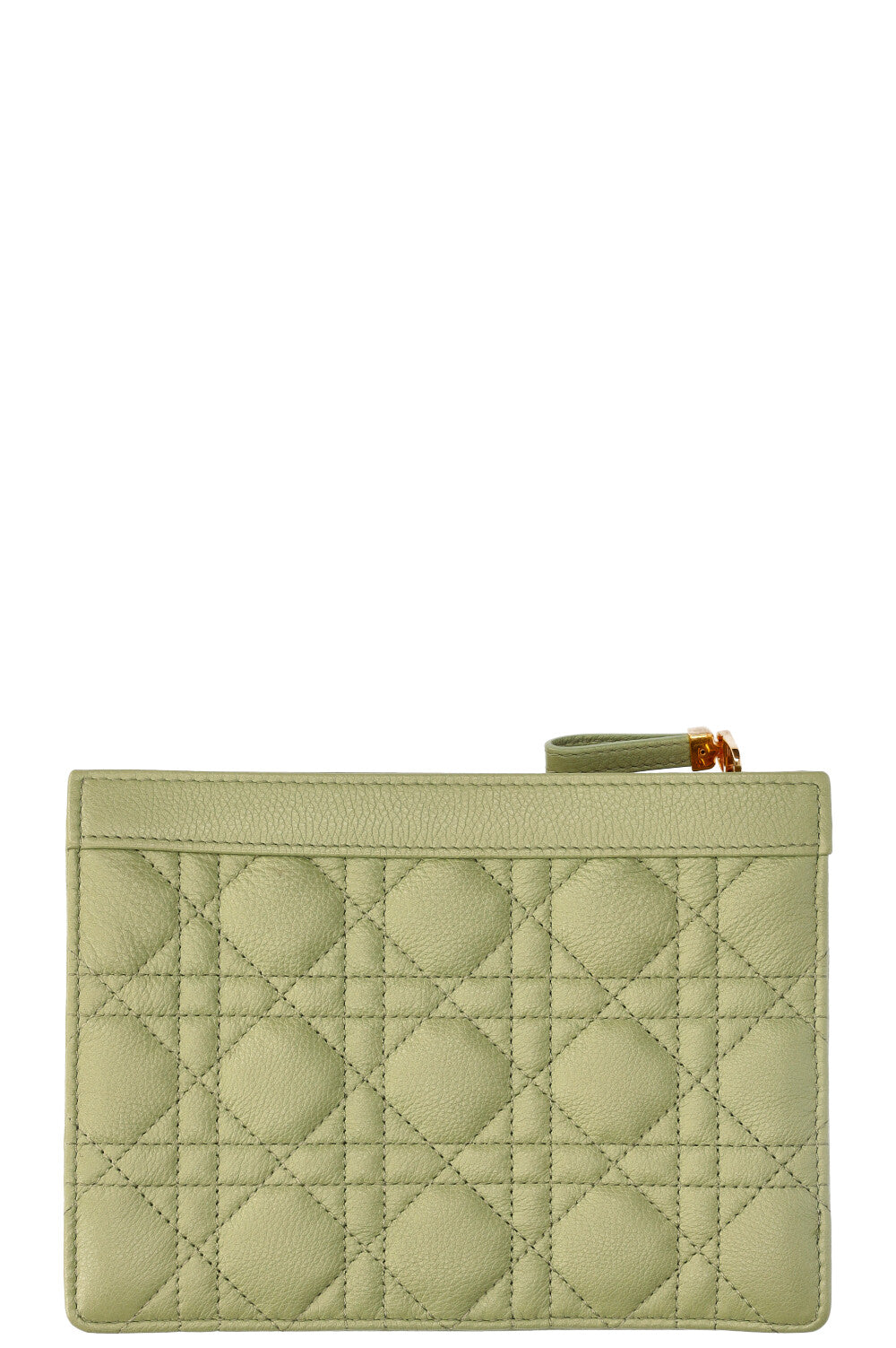 CHRISTIAN DIOR Caro Zipped Pouch with Chain Cedar – REAWAKE