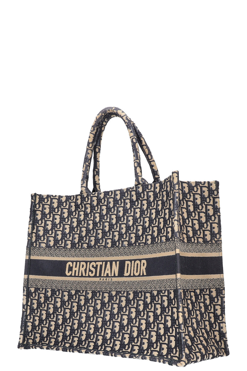 CHRISTIAN DIOR Book Tote Large Oblique Blue