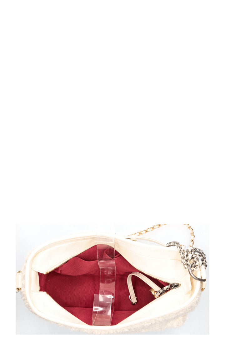 CHANEL Gabrielle Bag Tweed White