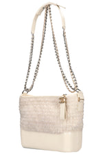CHANEL Gabrielle Bag Tweed White