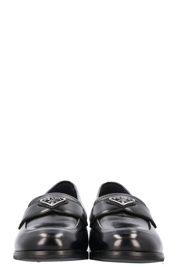 PRADA Triangle Logo Loafers Black