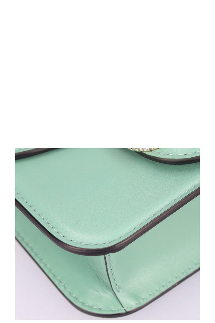 VALENTINO Small Loco Shoulder Bag with Jewel Logo Morning Dew