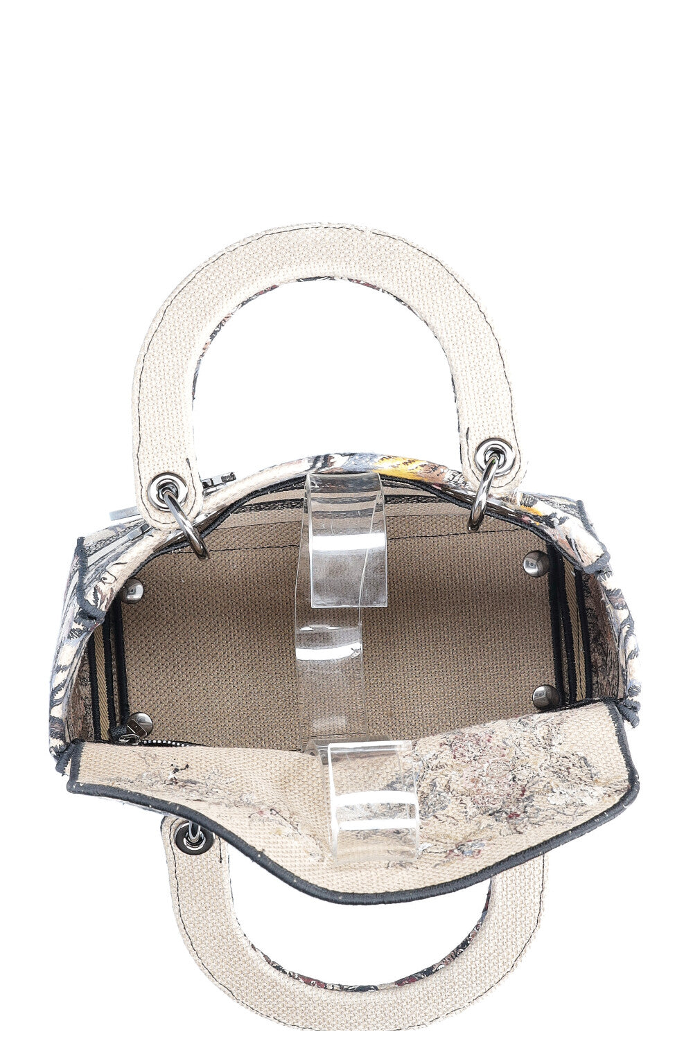 CHRISTIAN DIOR Medium D-Lite Bag Toile de Jouy Jardin d'Hiver Embroidery