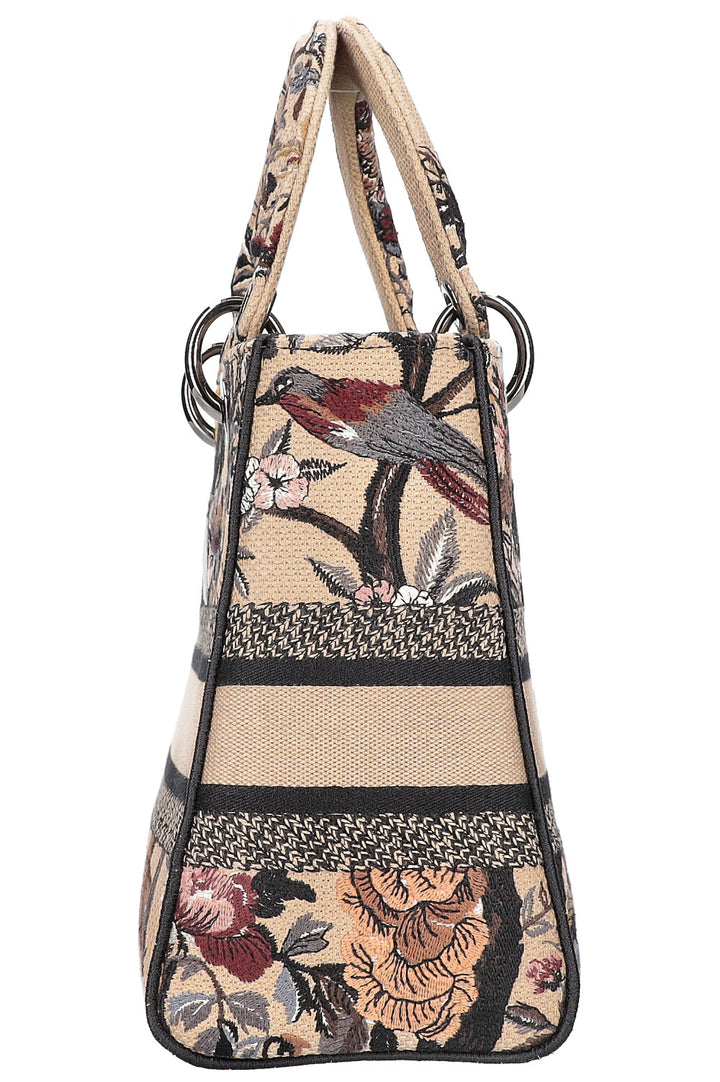 CHRISTIAN DIOR Medium D-Lite Bag Toile de Jouy Jardin d'Hiver Embroidery