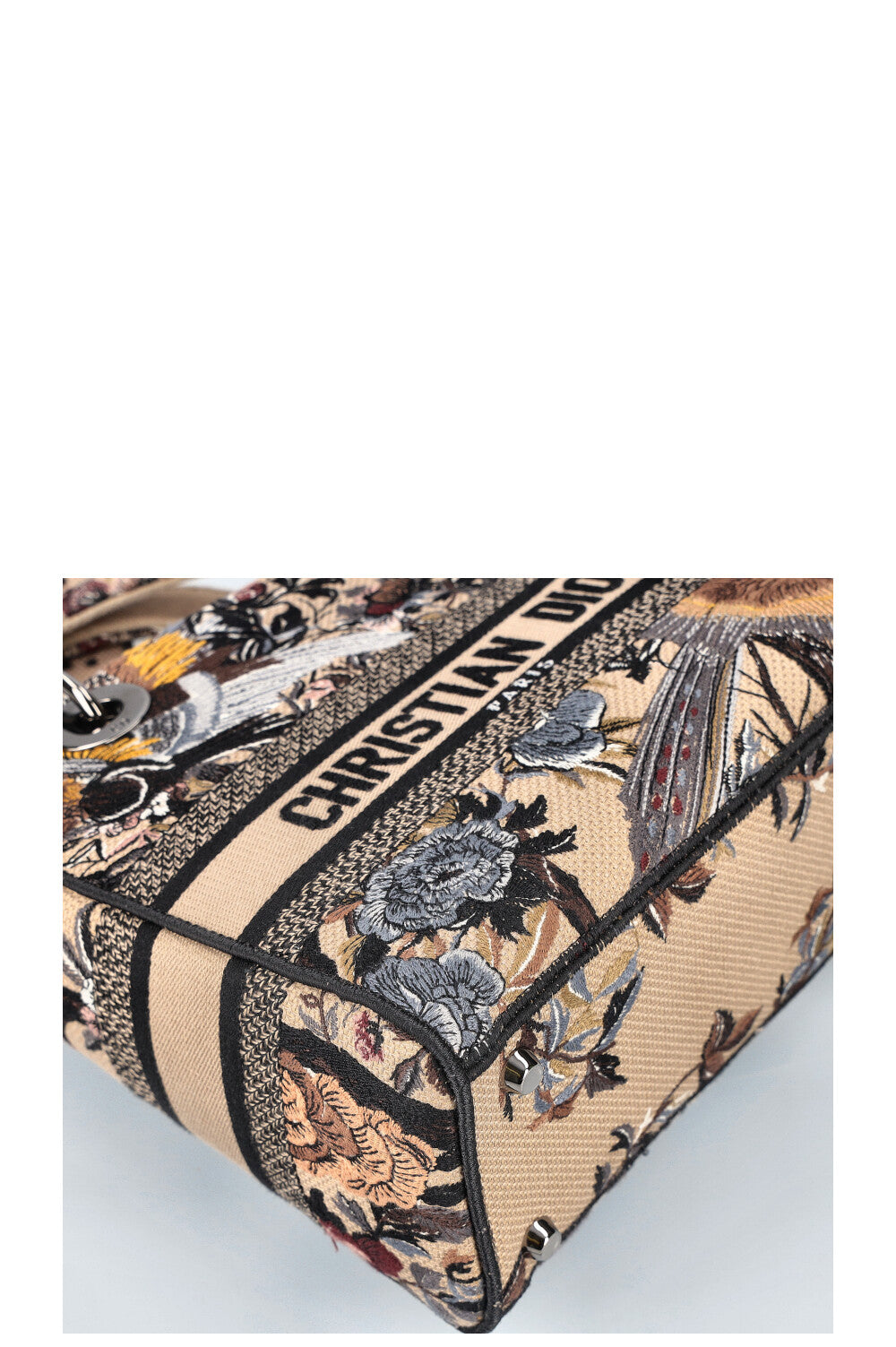 CHRISTIAN DIOR Medium D-Lite Bag Toile de Jouy Jardin d'Hiver Embroidery
