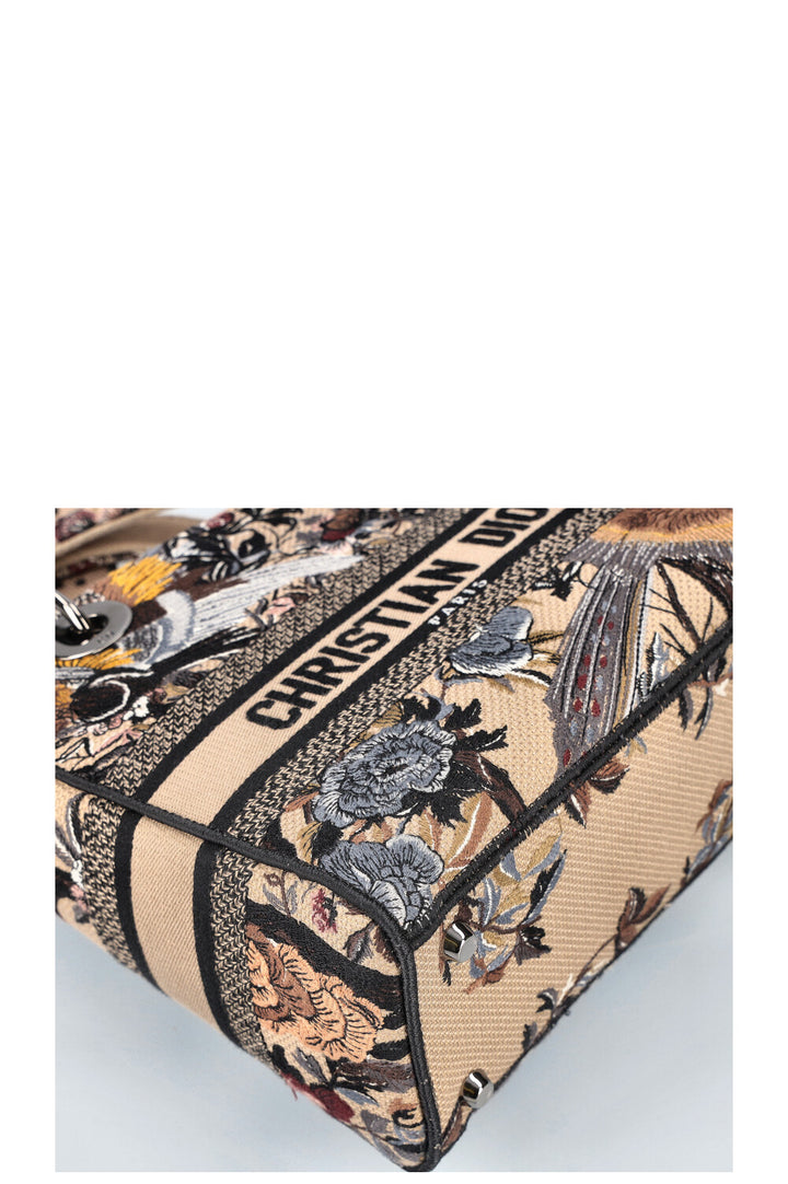 CHRISTIAN DIOR Medium D-Lite Bag Toile de Jouy Jardin d'Hiver Embroidery