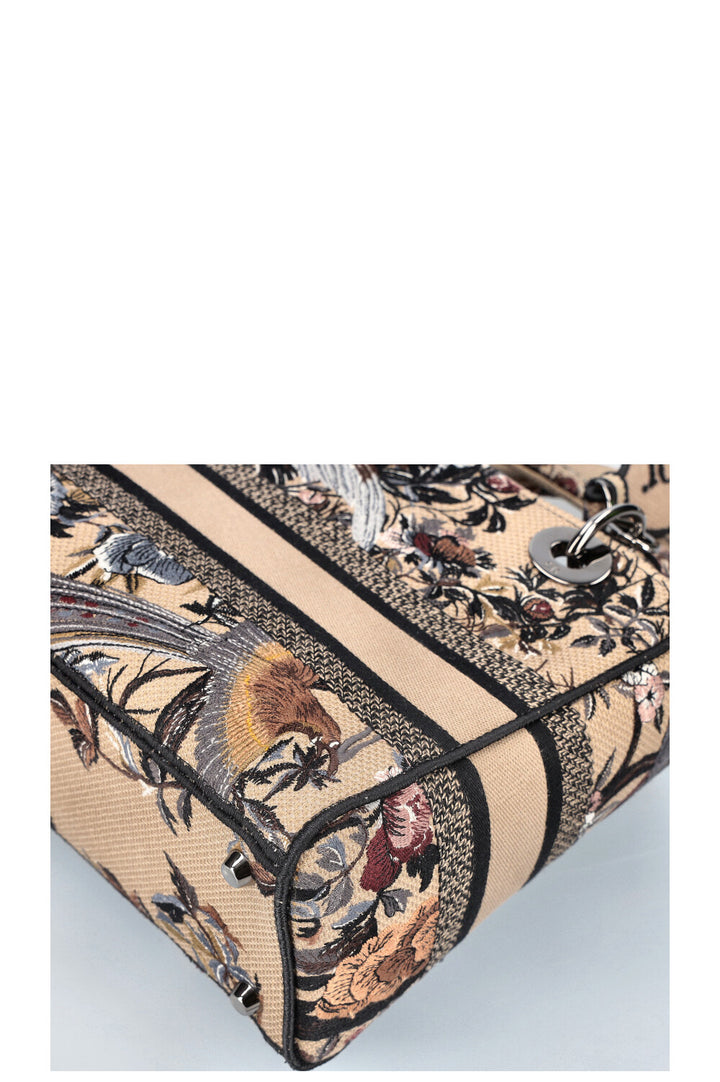 CHRISTIAN DIOR Medium D-Lite Bag Toile de Jouy Jardin d'Hiver Embroidery