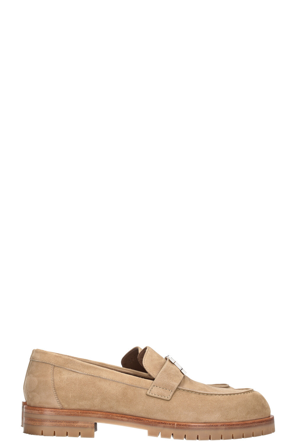 HERMÈS Faubourg Flats Suede Beige