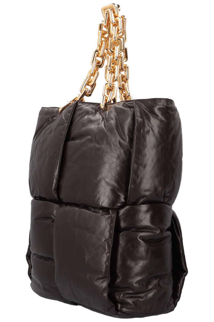 BOTTEGA VENETA Padded Chain Tote Bag Brown