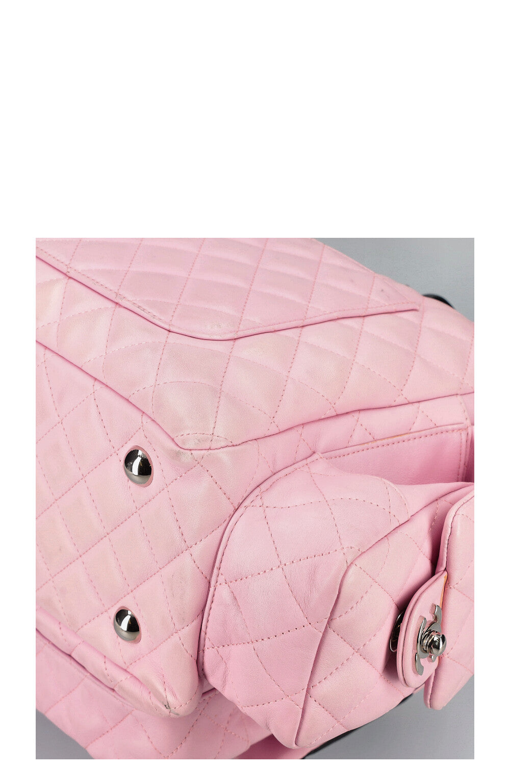 CHANEL Cambon Multipocket Reporter Bag Pink