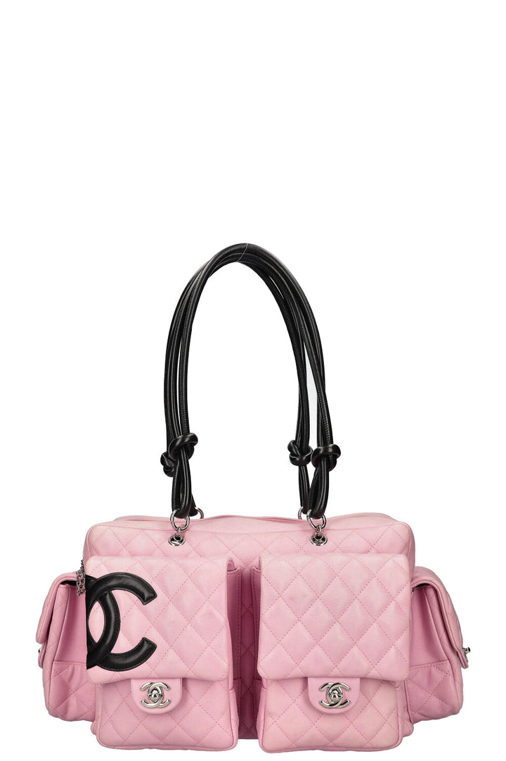 CHANEL Cambon Multipocket Reporter Bag Pink