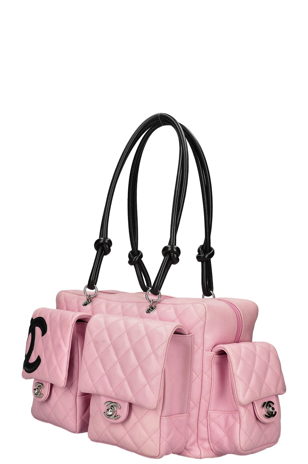 CHANEL Cambon Multipocket Reporter Bag Pink