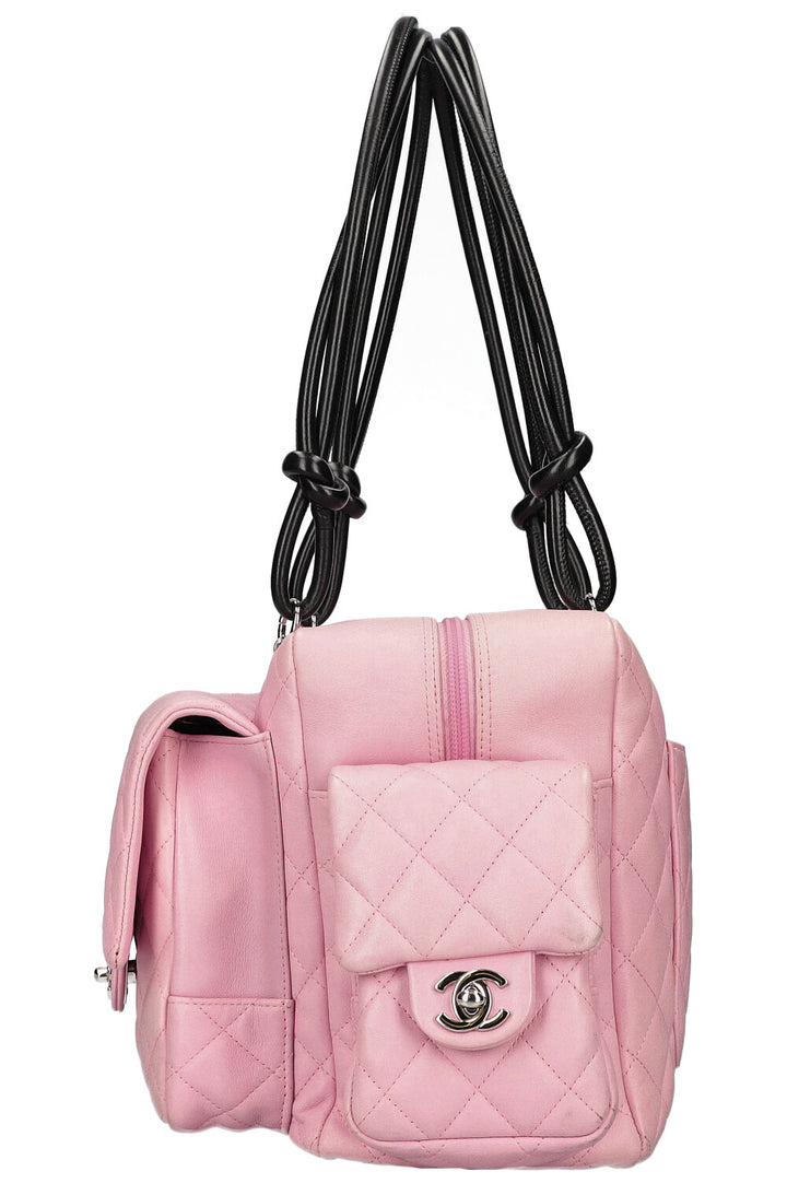CHANEL Cambon Multipocket Reporter Bag Pink