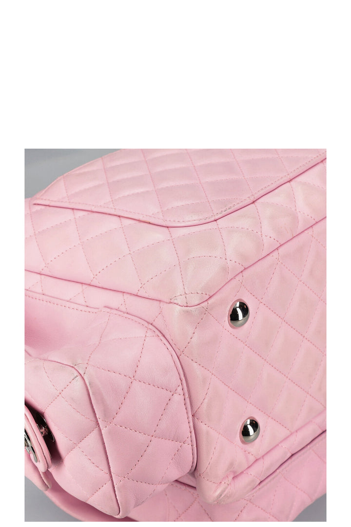 CHANEL Cambon Multipocket Reporter Bag Pink