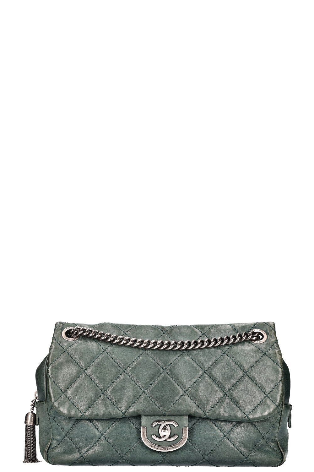 CHANEL Paris-Edinburgh Coco Sporran Flap Bag Quilted Calfskin