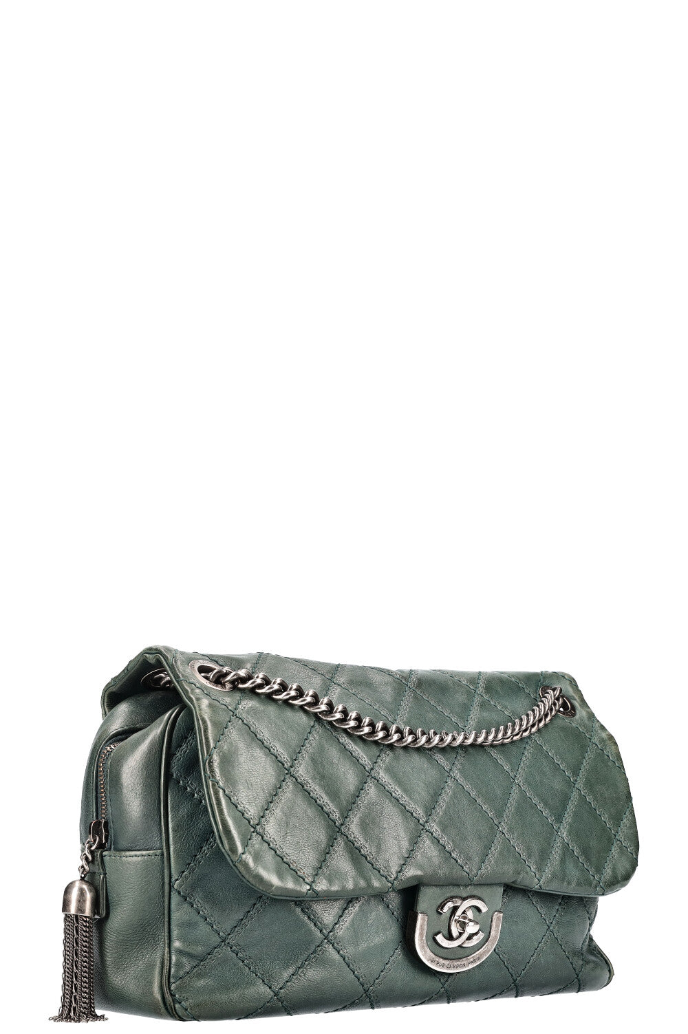 CHANEL Paris-Edinburgh Coco Sporran Flap Bag Quilted Calfskin