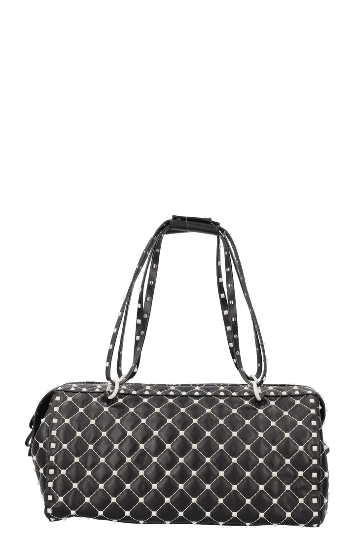 VALENTINO Rockstud Duffle Bag Black White